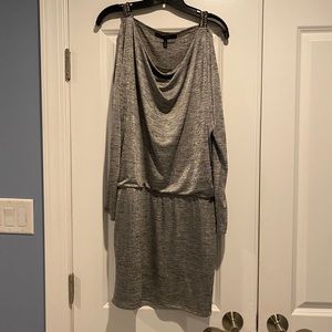WHBM silver shimmer cocktail dress
